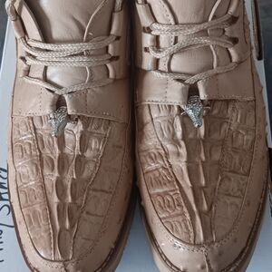 Men's Los Altos Tan Crocodile Pattern Boots